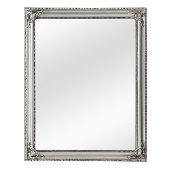 Product photograph of Calotas Wall Bedroom Mirror In Weathered Silver Frame from Furniture in Fashion