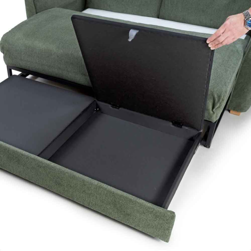 Calvano Fabric Sofa Bed in Green