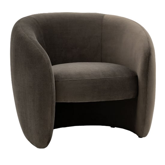 Product photograph of Calvi Fabric Armchair In Espresso from Furniture in Fashion