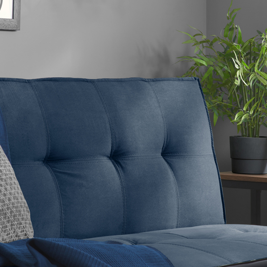 Calvin Velvet Fabric Sofa Bed In Midnight Blue_4