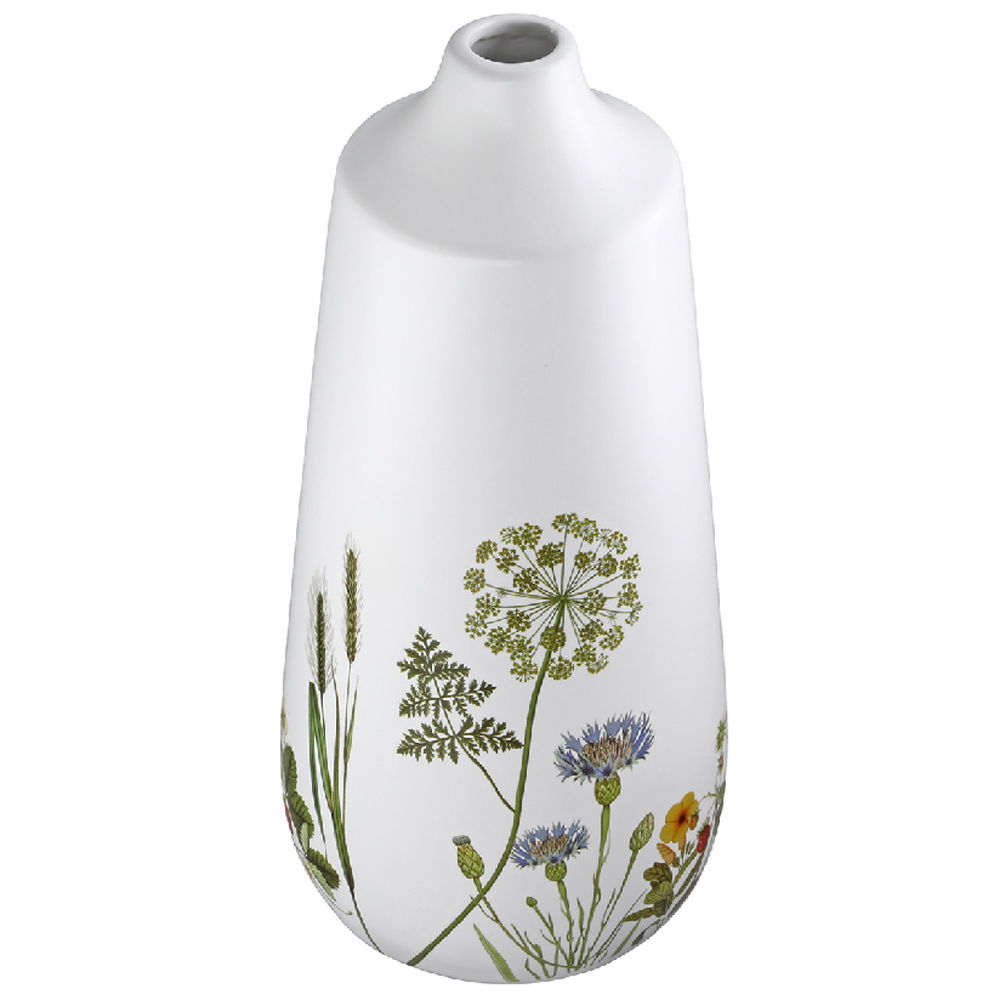 Camarillo Ceramic Flower Floor Vase In White
