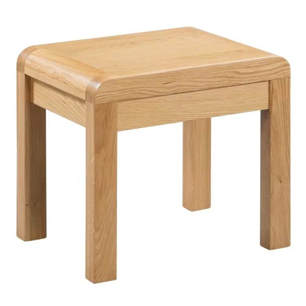 Camber Wooden Dressing Table And Stool In Oak
