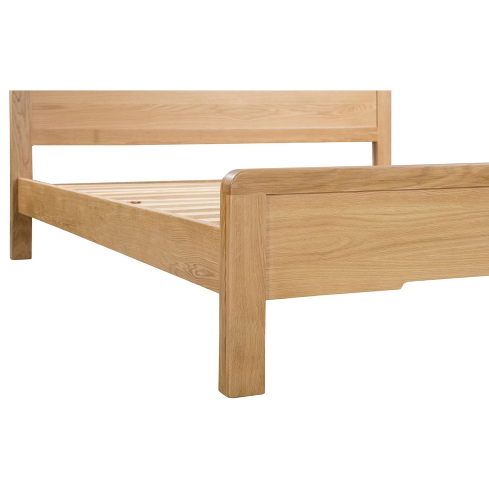 Camber Wooden King Size Bed In Waxed Oak
