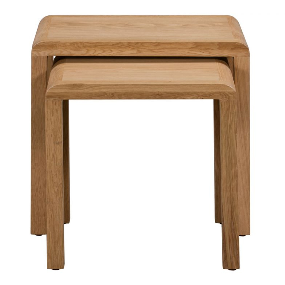 Camber Wooden Nest Of 2 Tables In Waxed Oak
