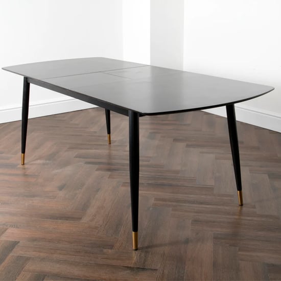 Product photograph of Cambridge Wooden Extending Dining Table In Espresso Walnut from Furniture in Fashion