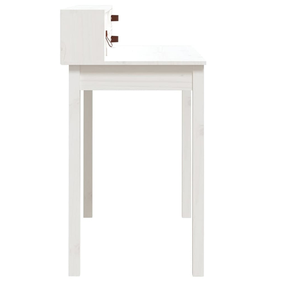 Cambridge Wooden Laptop Desk 1 Door 2 Drawers In White