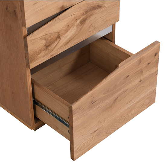 Camelia Wooden Computer Desk With 3 Drawers In Knotty Oak_8