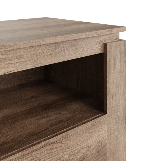 Caister Wooden TV Stand With 2 Drawers In Oak