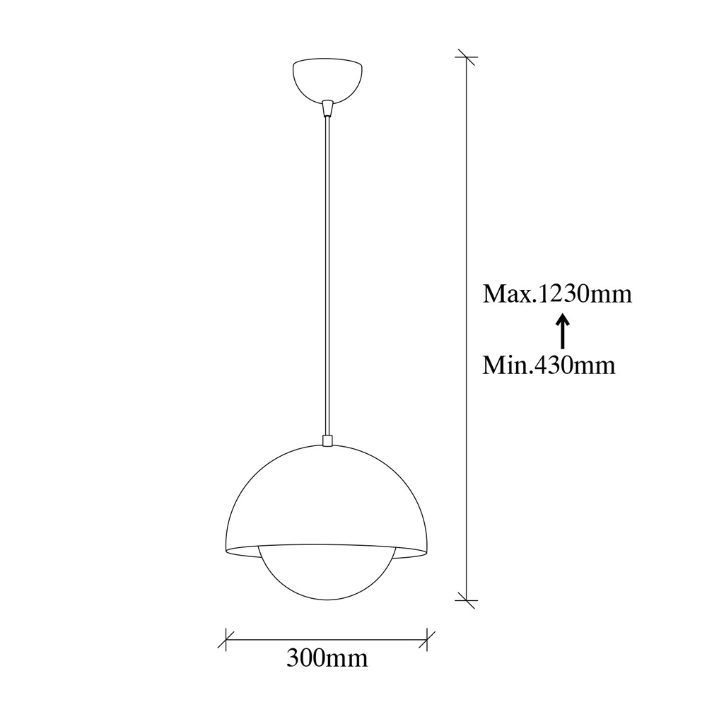 Camgoz Metal Ceiling Pendant Light in Gold