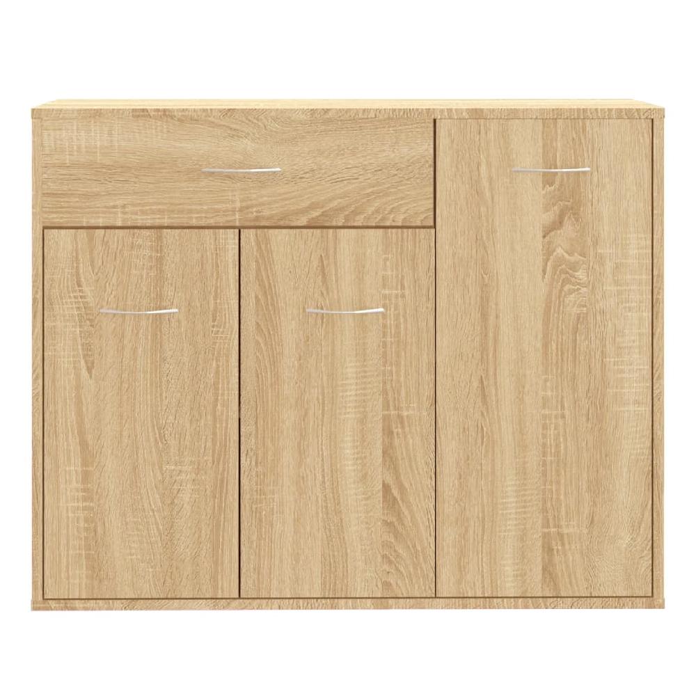 Camino Wooden Sideboard With 3 Doors 1 Drawer In Sonoma Oak