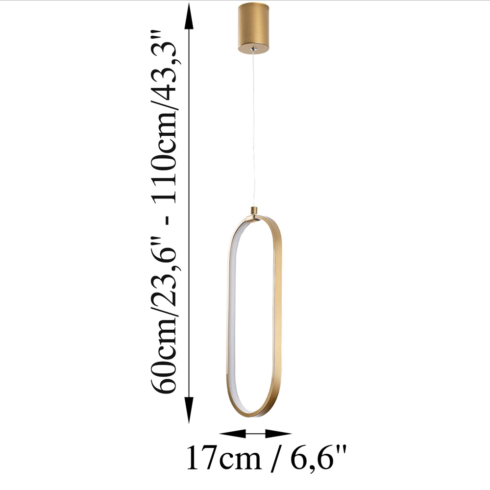 Can Metal Ceiling Pendant Light in Gold