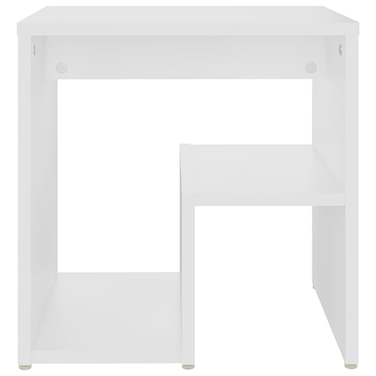Canaan Wooden Bedside Cabinet In White_3