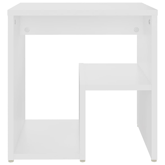 Canaan Wooden Bedside Cabinet In White