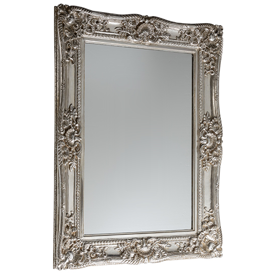 Read more about Cannan french ornate wall mirror in silver frame
