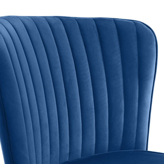Caledon Velvet Dining Chair In Blue With Gold Metal Legs_4