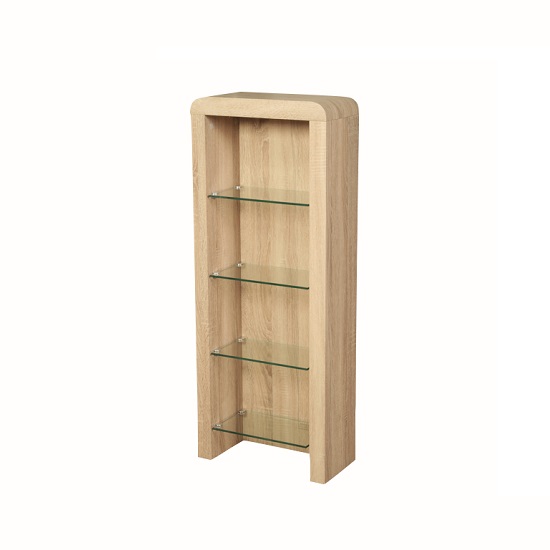 Cannock Wooden CD DVD Storage Unit In Sonoma Oak Furniture in Fashion
