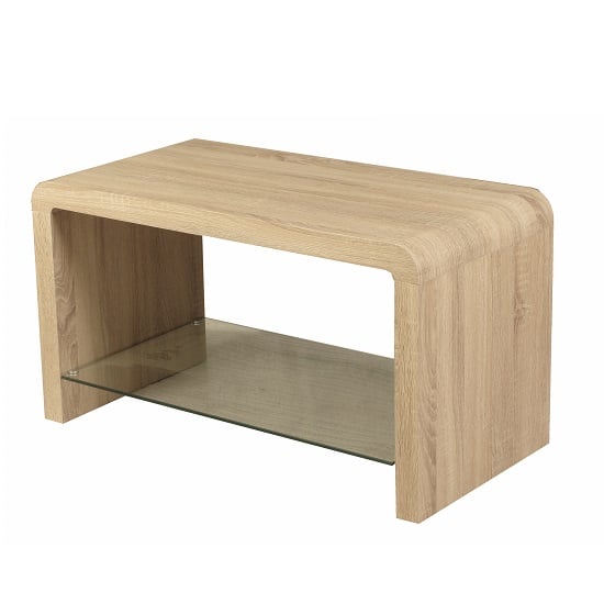 Product photograph of Cannock Wooden Coffee Table Rectangular In Sonoma Oak from Furniture in Fashion