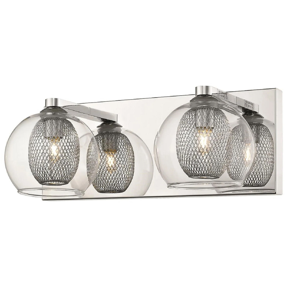 Read more about Cannonbury clear glass shade wall light in chrome