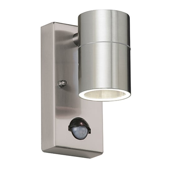Read more about Canon pir wall light in polished stainless steel