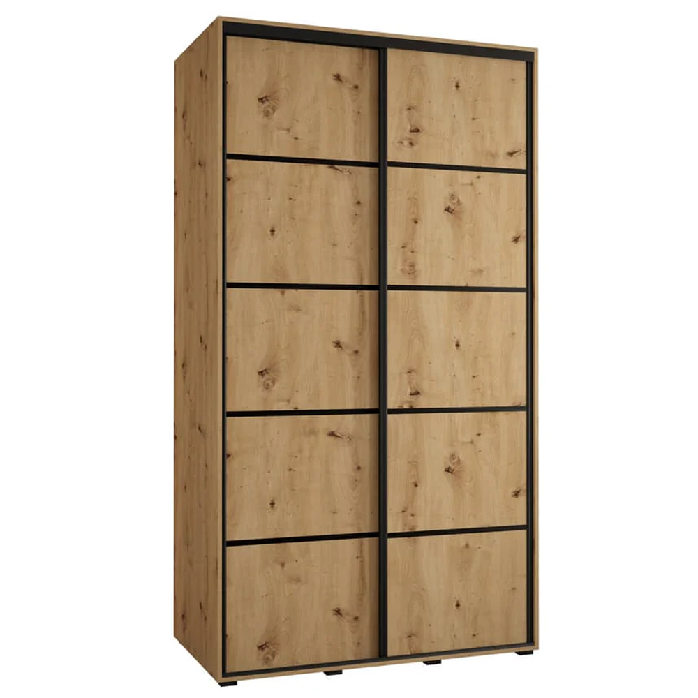 Canon Wooden Wardrobe With 2 Sliding Doors In Artisan Oak