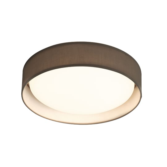 Product photograph of Canopus 1 Light Led Flush Ceiling Light In Grey Shade from Furniture in Fashion