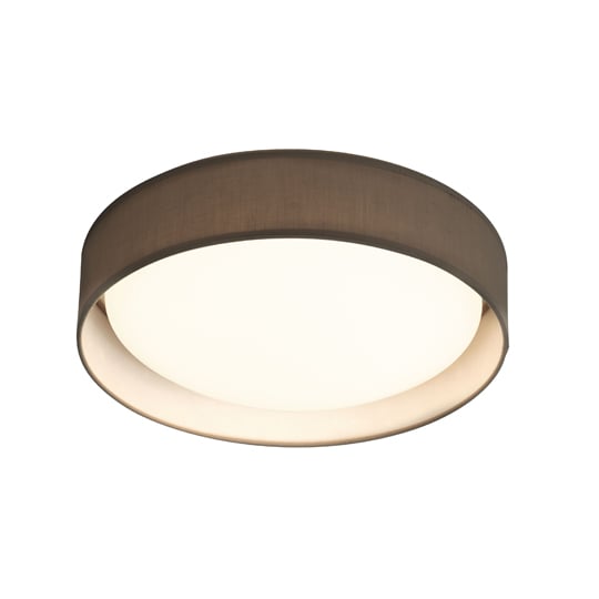 Photo of Canopus 1 light led flush ceiling light in grey shade