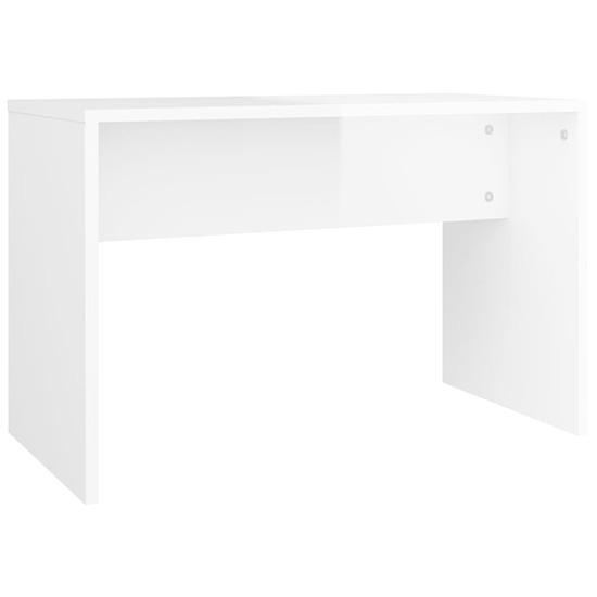 Product photograph of Canta High Gloss Dressing Table Stool In White from Furniture in Fashion