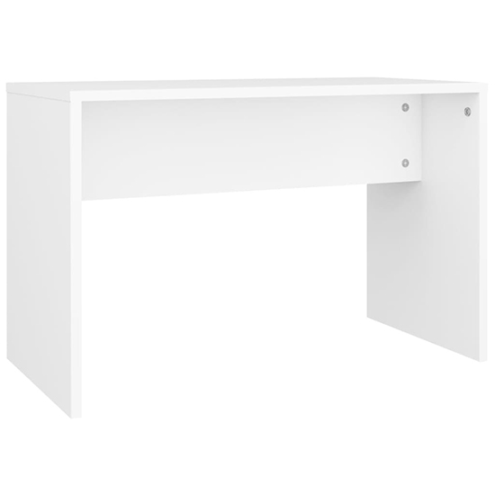 Product photograph of Canta Wooden Dressing Table Stool In White from Furniture in Fashion