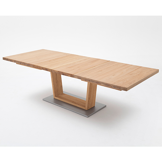 Cantania Extending VLeg Dining Table In Wild Oak Furniture in Fashion
