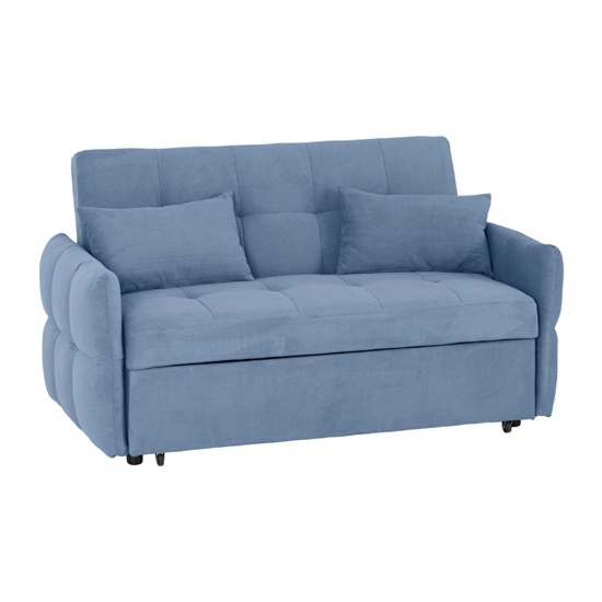 Canton Fabric Sofa Bed In Blue