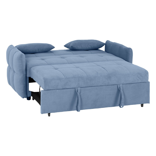 Canton Fabric Sofa Bed In Blue