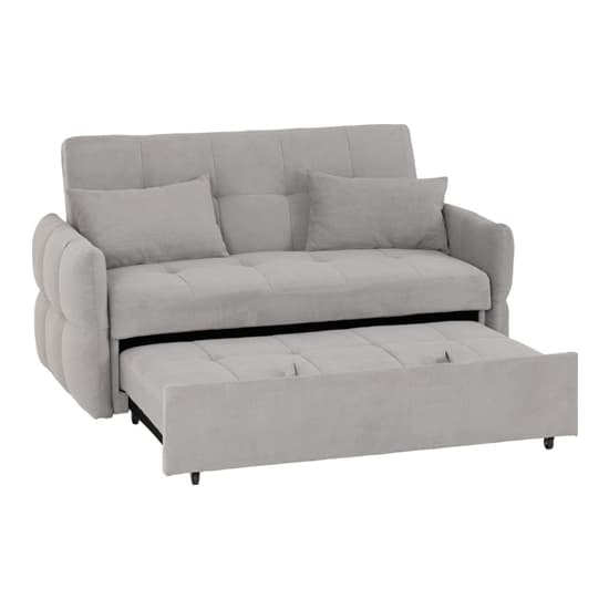 Read more about Canton fabric sofa bed in silver grey