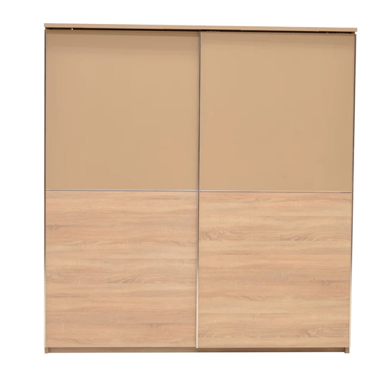 Read more about Canton wooden wardrobe with 2 silding doors in sonoma oak