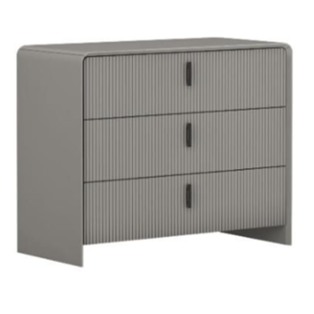 Canton Wooden Chest Of 3 Drawers In Flannel Grey