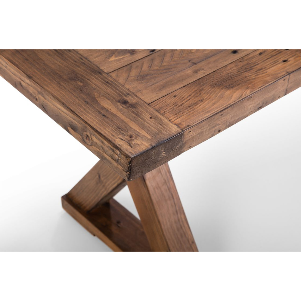 Canton Wooden Dining Bench In Brown