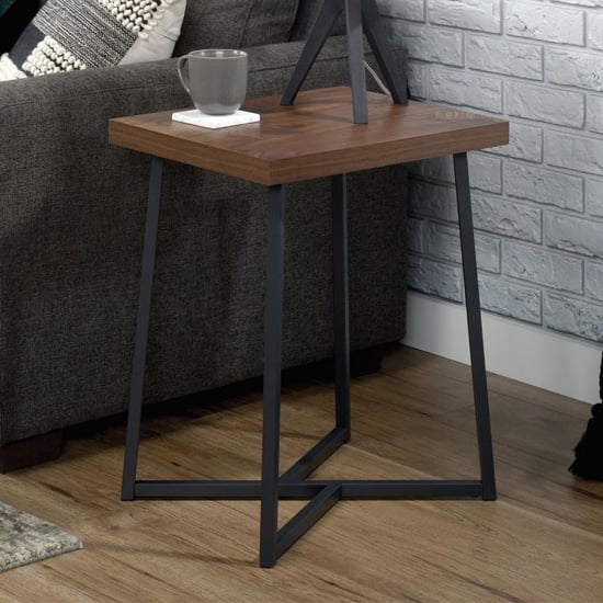 Canyon Lane Wooden Side Table In Brew Oak