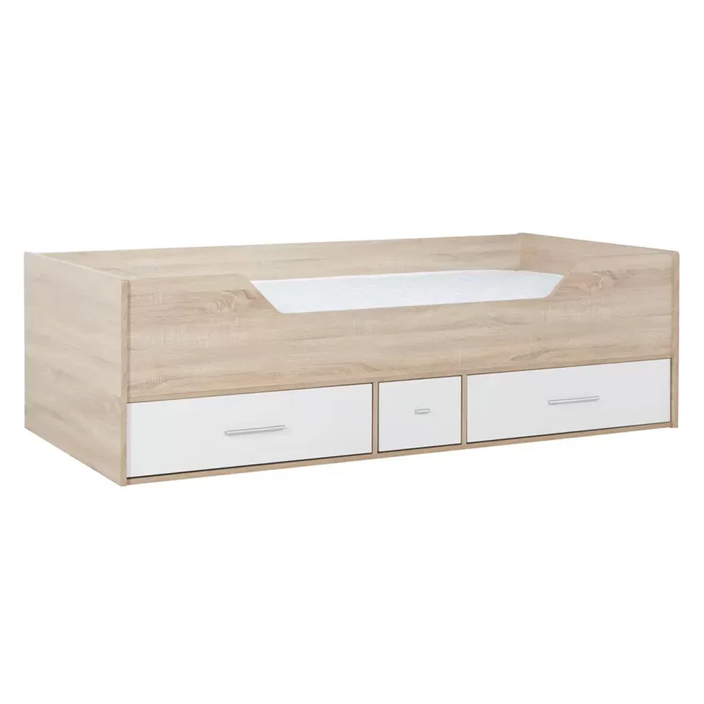 Canyon Wooden Cabin Children Bed In White Oak