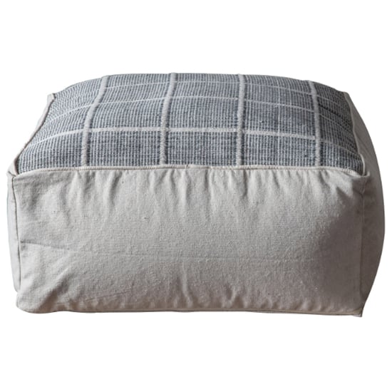 Read more about Camden upholstered fabric pouffe in grey
