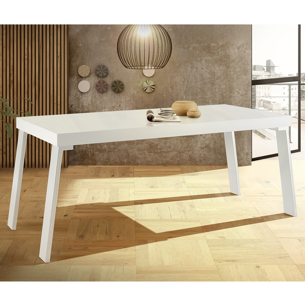 Product photograph of Cappy Wooden Rectangular Dining Table In White from Furniture in Fashion