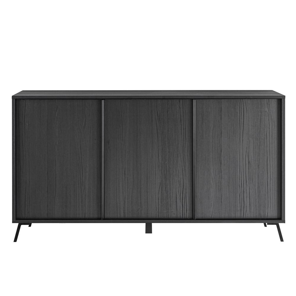 Cappy Wooden Sideboard With 3 Doors In Black
