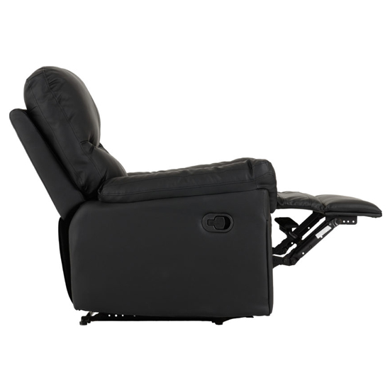 Camillei Faux Leather Reclining Chair In Black_5