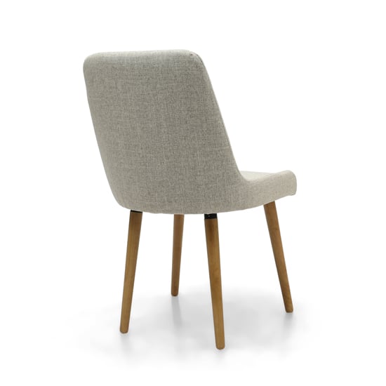 Chioa Flax Effect Natural Dining Chairs In Pair_3