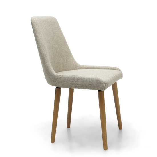 Chioa Flax Effect Natural Dining Chairs In Pair_4