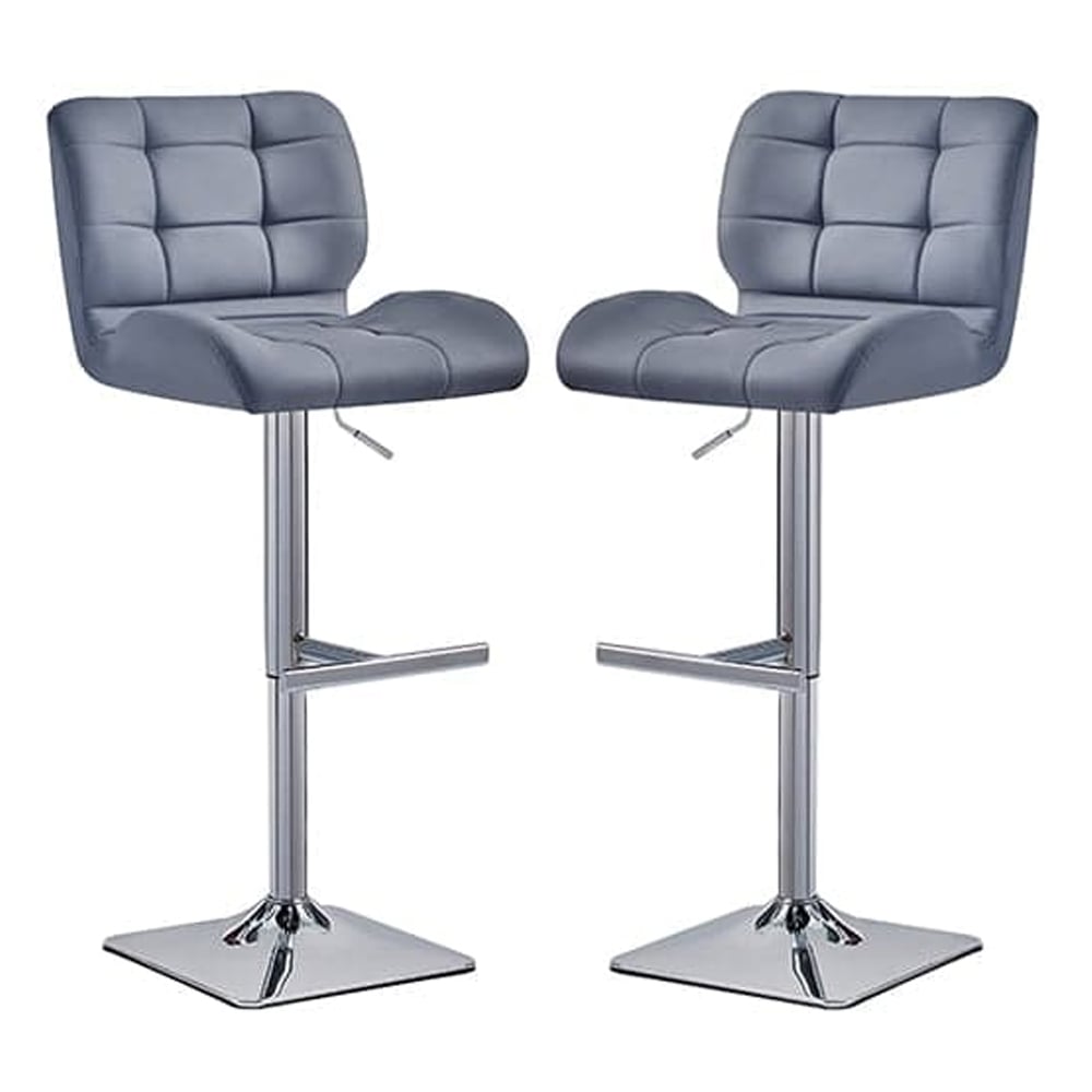 Caprice Small Magnesia Bar Table With 4 Candid Grey Stools