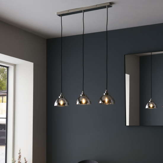 Product photograph of Caspar 3 Lights Bar Pendant Light In Nickel from Furniture in Fashion