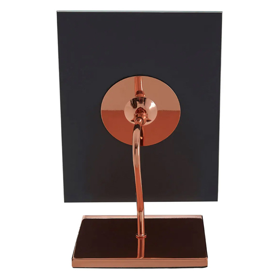 Cardiff Dressing Mirror In Rose Gold Plated Frame