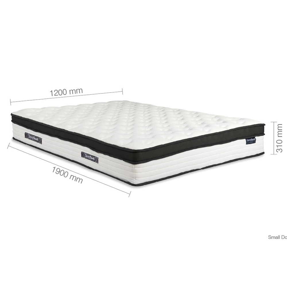 Cardiff Fabric Small Double Mattress In White