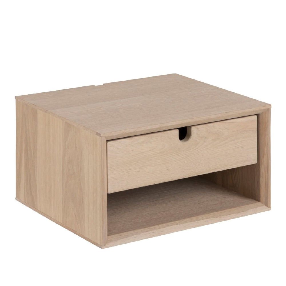 Cardiff Wooden Bedside Cabinet With 1 Drawer In Oak