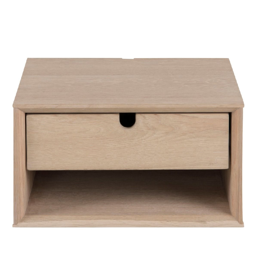 Cardiff Wooden Bedside Cabinet With 1 Drawer In Oak