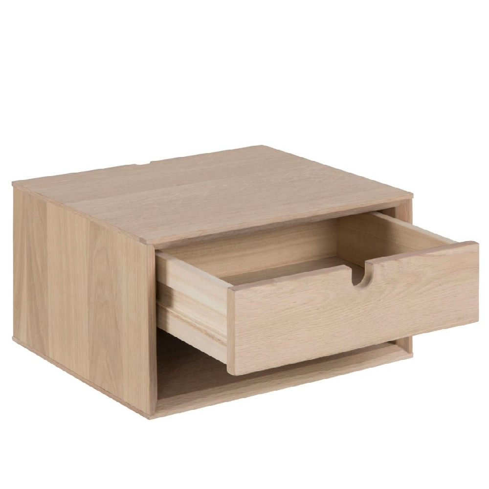 Cardiff Wooden Bedside Cabinet With 1 Drawer In Oak